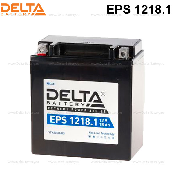Аккумулятор Delta EPS 1218.1 (12V / 18Ah) [YTX20CH-BS]