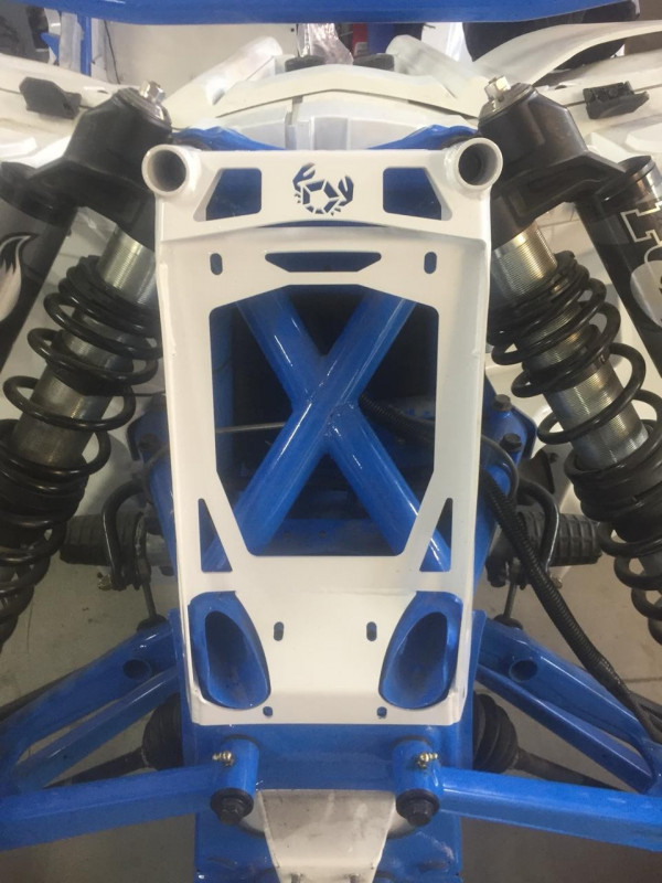 Усиленная пластина передних амортизаторов BRP Maverick X3 синяя