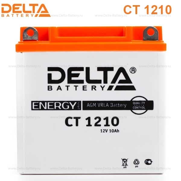 Аккумулятор Delta CT 1210 (12V / 10Ah) [YB9A-A, YB9-B,12N9-4B-1]